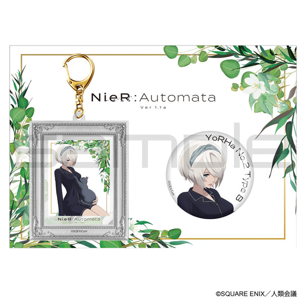 『NieR:Automata Ver1.1a』缶バッジ&アクリルキーホルダーSET 2B